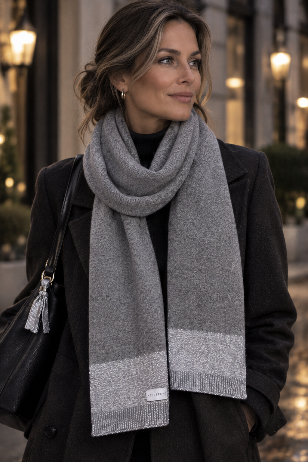 Wool Scarf - Grey