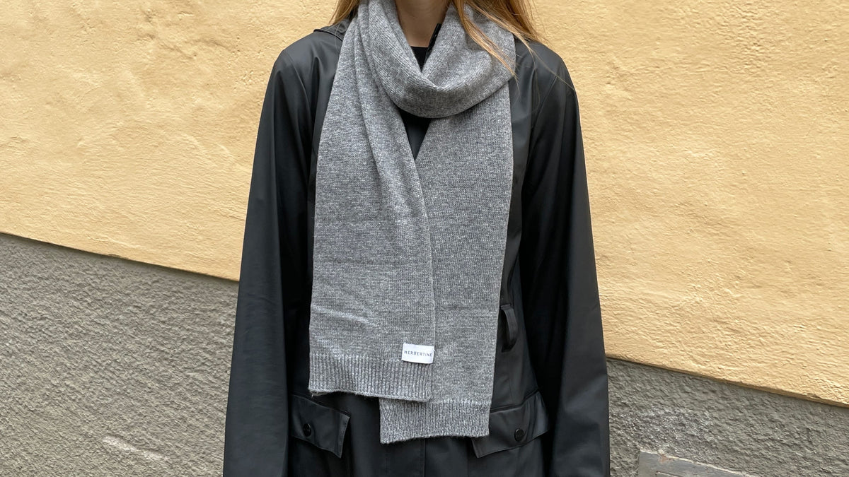 Wool Scarf - Grey
